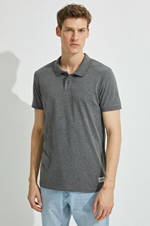 Polo Yaka Slim Fit Pamuklu Tisört