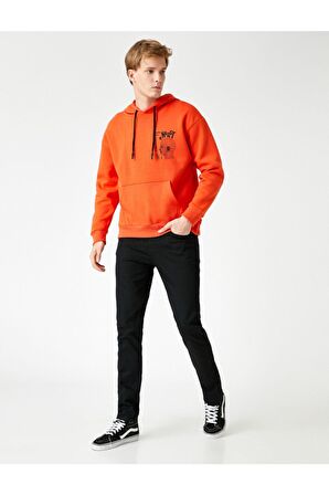 Erkek Siyah Brad Slim Fit Jean Pantolon