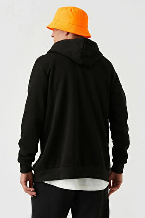 Fermuarlı Sweatshirt Kapşonlu