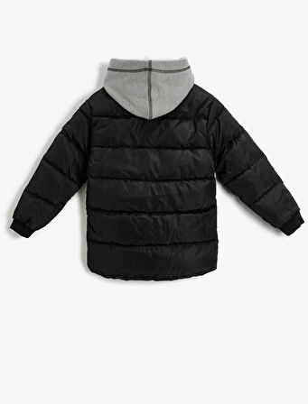 Kapüşonlu Şişme Anorak Mont