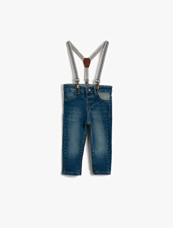 Kot Pantolon Salopet Kemerli