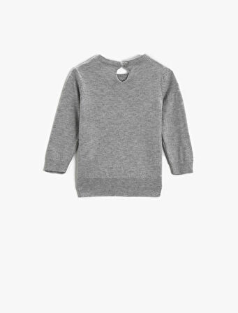 Pamuklu Hayvan Figürü İşlemeli Kazak