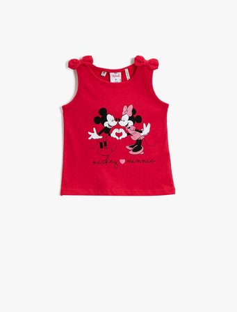Mickey Mouse Lisanslı Atlet Pamuklu