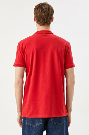 Erkek Sarı Polo Yaka T-Shirt Basic Kisa Kollu Pamuklu
