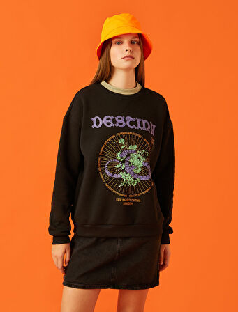 Baskılı Sweatshirt