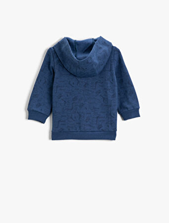 Kapüşonlu Hırka Pamuklu