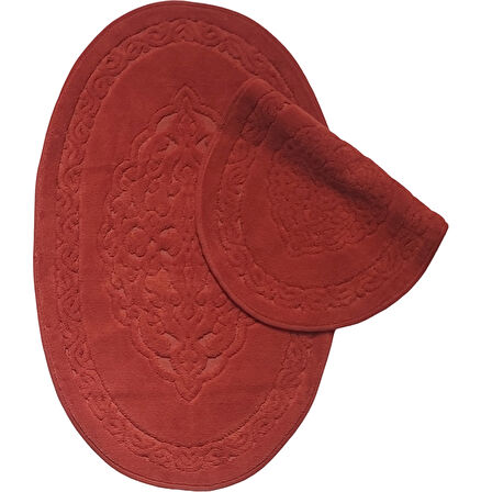 Damaks Oval Pamuklu 2 Li Banyo Paspası