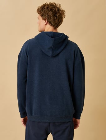 Gergedan İşlemeli Kapşonlu Sweatshirt