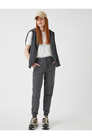 Koton Beli Lastikli Jogger Eşofman Altı