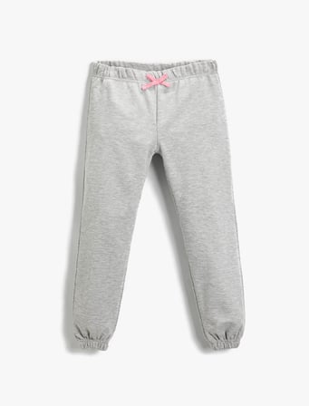 Basic Fiyonklu Jogger Eşofman Altı Pamuklu