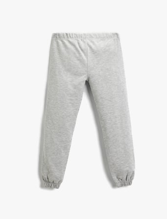 Basic Fiyonklu Jogger Eşofman Altı Pamuklu