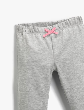 Basic Fiyonklu Jogger Eşofman Altı Pamuklu