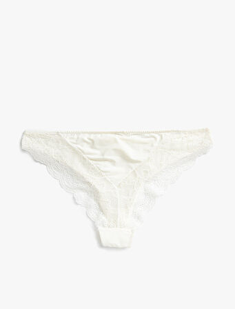 Arkası Dantelli Brief Külot