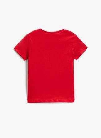 Koton Baskılı Kırmızı Bebek T-Shirt 2YMB18124OK