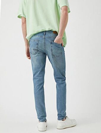 Koton Erkek Skinny Fit Kot Pantolon - Michael Jean