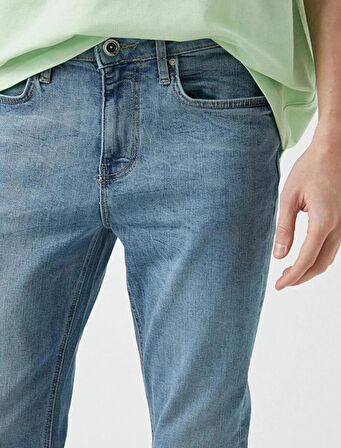 Koton Erkek Skinny Fit Kot Pantolon - Michael Jean