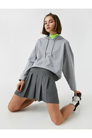 Kapüsonlu Oversize Sweatshirt