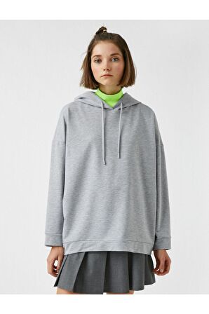 Kapüsonlu Oversize Sweatshirt