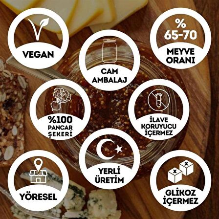 Geleneksel Aydın Kuru İncir Reçeli Cam Kavanoz - 450 Gr. (%65-%70 Meyve Oranı)