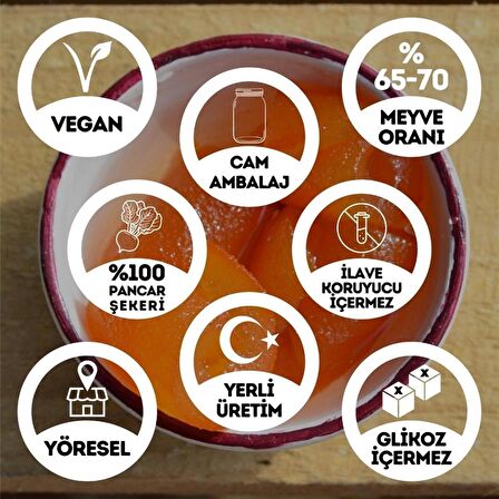 Geleneksel Turunç Reçeli Turunç Kabuğu Tatlısı Cam Kavanoz - 450 Gr. (%65-%70 Meyve Oranı)