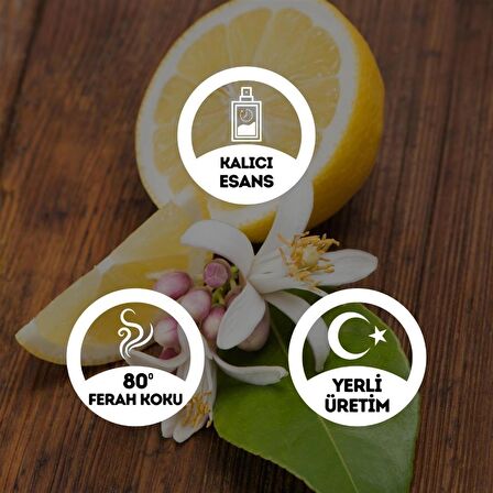 Egeye Dönüş Limon Çiçeği 80 Derece Cam Şişe 200 ml Kolonya