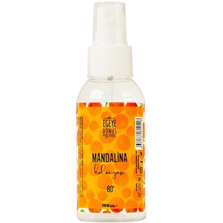 Egeye Dönüş Mandalina 80 Derece Sprey Pet Şişe 100 ml Kolonya