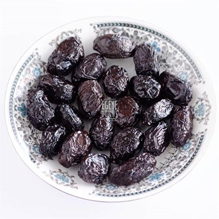 Çok Az Tuzlu Kalamata İri Boy Kuru Sele Siyah Zeytin (Palamut-Jumbo-Extra Boy Eşek Zeytin) - 1 Kg.