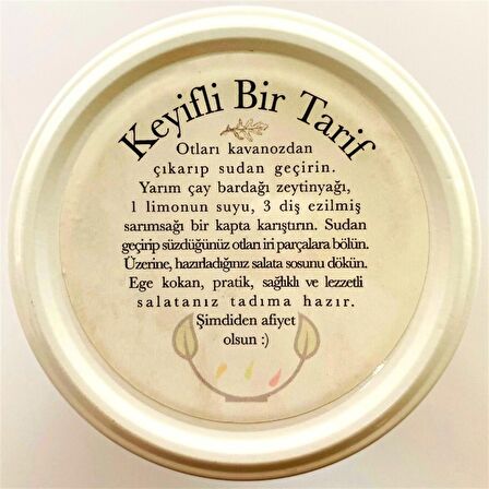 Deniz Börülcesi Konserve-(Meze ve Salata İçin Yemeğe Hazır Deniz Yosunu Ege Otları Kavanoz)-380 Gr.