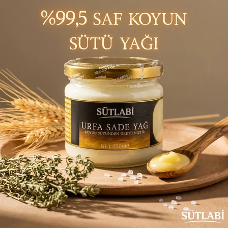 Sade Yağ (Ghee) 250 Gr Üçlü Paket | %99,5 Saf Koyun Sütü Yağı - Renklendiricisiz, Katkısız, Laktozsuz, Kazeinsiz Saf Altın Yağ