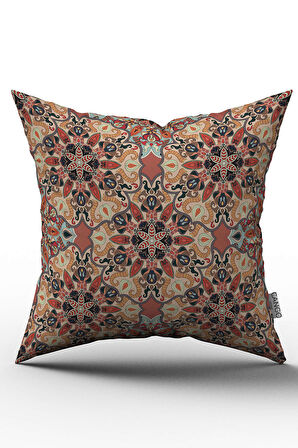 Çift Taraflı Truncu Retro Vintage Desenli Dijital Baskılı Kırlent Kılıfı - OTYK034-CT