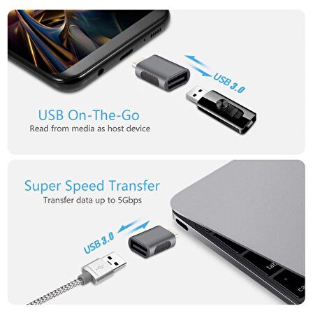 Livx USB 3.0 To Type-C Çevirici Dönüştürücü OTG Adaptör OTGCM