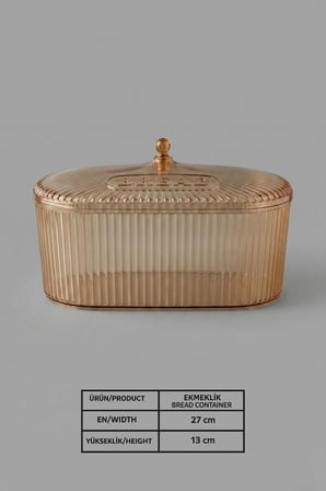 Ekmeklik Saklama Kabı | Meyvelik | Sebzelik | Organizer | 27x13 | 2 LT | Bal