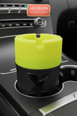 2 Adet X Cam Kokusuz Küllük | Koku Hapseden Kapaklı | Rüzgar Önleyici Kapaklı | Araç ve Ev Kullanımına Uygun | Sarı | 210 ML