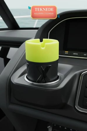 2 Adet X Cam Kokusuz Küllük | Koku Hapseden Kapaklı | Rüzgar Önleyici Kapaklı | Araç ve Ev Kullanımına Uygun | Sarı | 210 ML