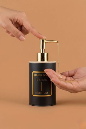2’li Set Premium Sıvı Sabunluk | El Sabunu & Bulaşık Sabunu Dispenseri | Modern Pompalı Şık Tasarım | Siyah
