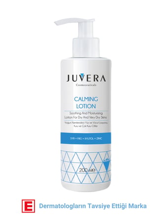 JUVERA  Yoğun Nemlendirici Yüz, Vücut Losyonu - Kuru ve Atopik Ciltler - Calming Lotion 200 ml