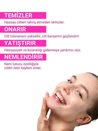 JUVERA  Hassas Ciltler Için Yüz Yıkama Jeli - Nemlendirici Etkili Yüz Temizleme Jeli 200 ml