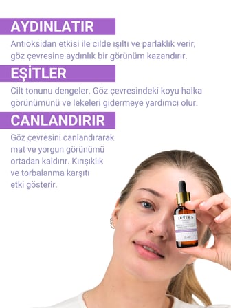 Juvera Eyera Aydınlatıcı, Kırışıklık Karşıtı Göz Çevresi Bakım Serumu 30ml