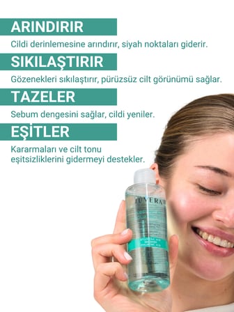 JUVERA  Glikolik Asit Içerikli Gözenek Sıkılaştırıcı Arındırıcı ve Kararma Karşıtı Tonik 200 ml