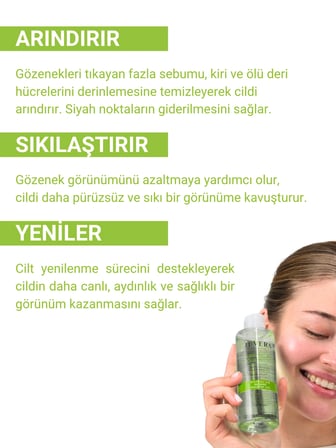 JUVERA  Salisilik Asit Içerikli Siyah Nokta Karşıtı ve Gözenek Sıkılaştırıcı Yenileyici Tonik 200 ml