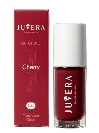 JUVERA  Nemlendirici Etkili Renkli Dudak Parlatıcısı Cherry - Lip Gloss Chery 3 in 1 - 5 ml