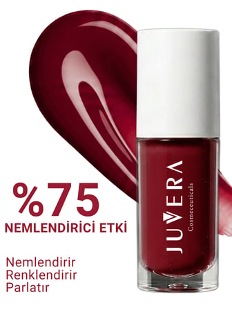 JUVERA  Nemlendirici Etkili Renkli Dudak Parlatıcısı Cherry - Lip Gloss Chery 3 in 1 - 5 ml