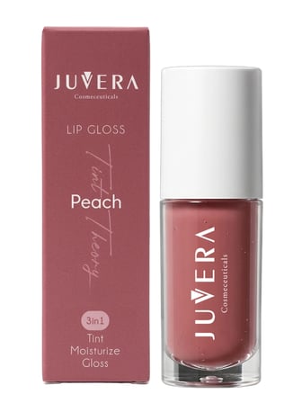 JUVERA  Nemlendirici Etkili Renkli Dudak Parlatıcısı Peach - Lip Gloss Peach 3 in 1 - 5 ml