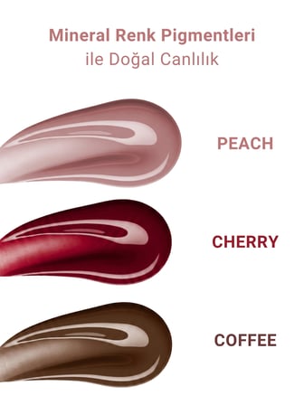 JUVERA  Nemlendirici Etkili Renkli Dudak Parlatıcısı Peach - Lip Gloss Peach 3 in 1 - 5 ml