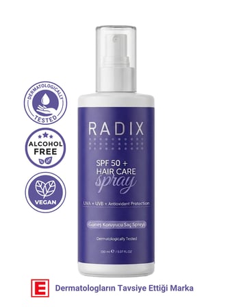 RADIX  Glikolik Asit İçerikli Pürüzsüzleştirici, Elektriklenme Karşıtı ve Parlaklık Veren Saç Bakım Spreyi 150 ml