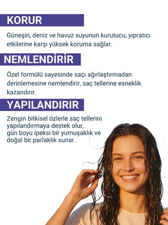 RADIX  SPF50+ UV Ve Isı Koruyucu Saç Bakım Spreyi | Güneş Deniz Ve Havuz Suyu Yıpranmalarına Karşı 150 ML