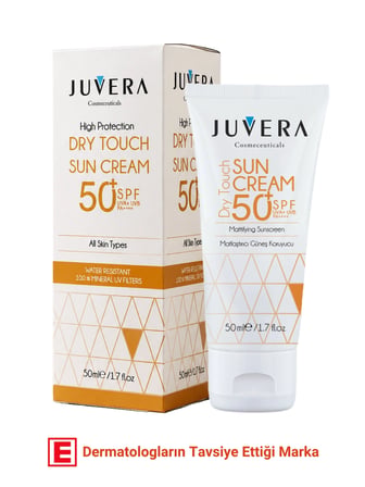 JUVERA  Güneş Koruyucu Krem Tüm Cilt Tipleri İçin Yeni Nesil Filtreli SPF 50+ PA++++ 50 ml