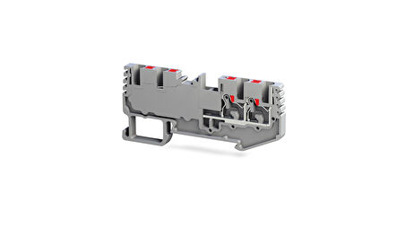 Tbloc PFT 2,5 2X2 Gri Push -İn 2 Giriş 2 Çıkış Klemens 10'lu Paket