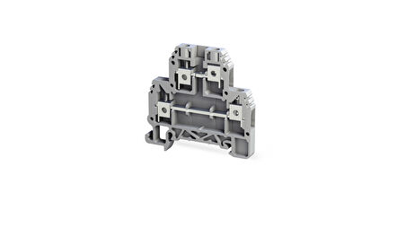 Tbloc TBL 2,5-4 2P Gri Vidalı İki Katlı Klemens 10'lu Paket
