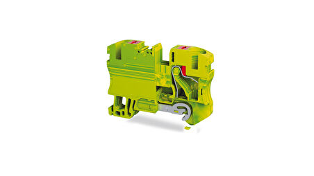 Tbloc PFT 10 E Sarı-Yeşil Push-İn Topraklama Klemensi 10mm 10'lu Paket